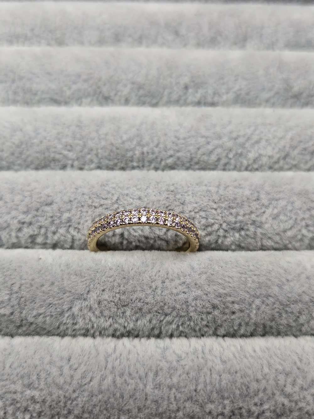 Size 6 Lavender Amethyst Gold Plated Bomb Party Ring